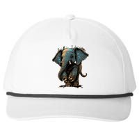 Cute Baby Elephant For People Lovers Elephant Snapback Five-Panel Rope Hat