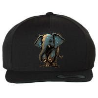 Cute Baby Elephant For People Lovers Elephant Wool Snapback Cap