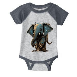 Cute Baby Elephant For People Lovers Elephant Infant Baby Jersey Bodysuit