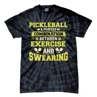 Combination Between Exercise & Swearing Pickleball Tie-Dye T-Shirt