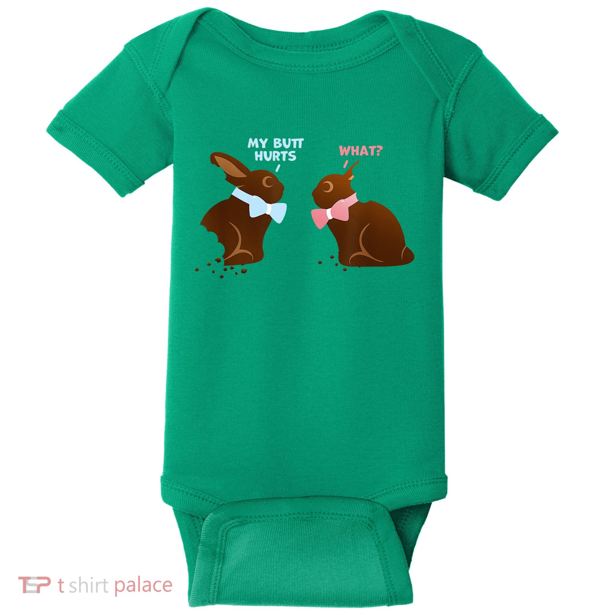 Chocolate Bunny Easter Basket Teen My Butt Hurts Baby Bodysuit