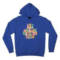 Cute Bunny Easter Chillin With My Peeps Ent Retro Gift Tall Hoodie