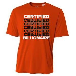 Certified Billionaire Entrepreneur Motivation For Success Cooling Performance Crew T-Shirt