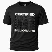Certified Billionaire Entrepreneur Motivation For Success Cooling Performance Crew T-Shirt