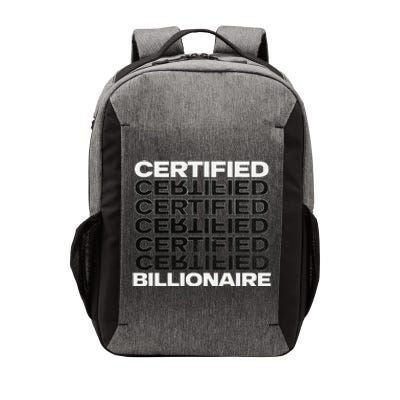 Certified Billionaire Entrepreneur Motivation For Success Vector Backpack