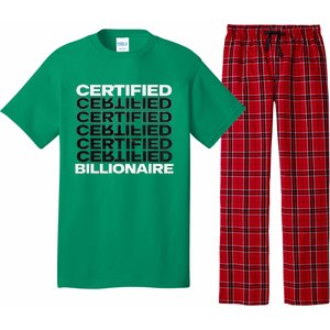 Certified Billionaire Entrepreneur Motivation For Success Pajama Set