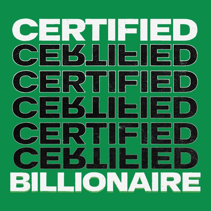 Certified Billionaire Entrepreneur Motivation For Success Kids Hoodie
