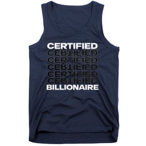 Certified Billionaire Entrepreneur Motivation For Success Tank Top