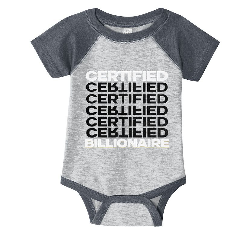 Certified Billionaire Entrepreneur Motivation For Success Infant Baby Jersey Bodysuit