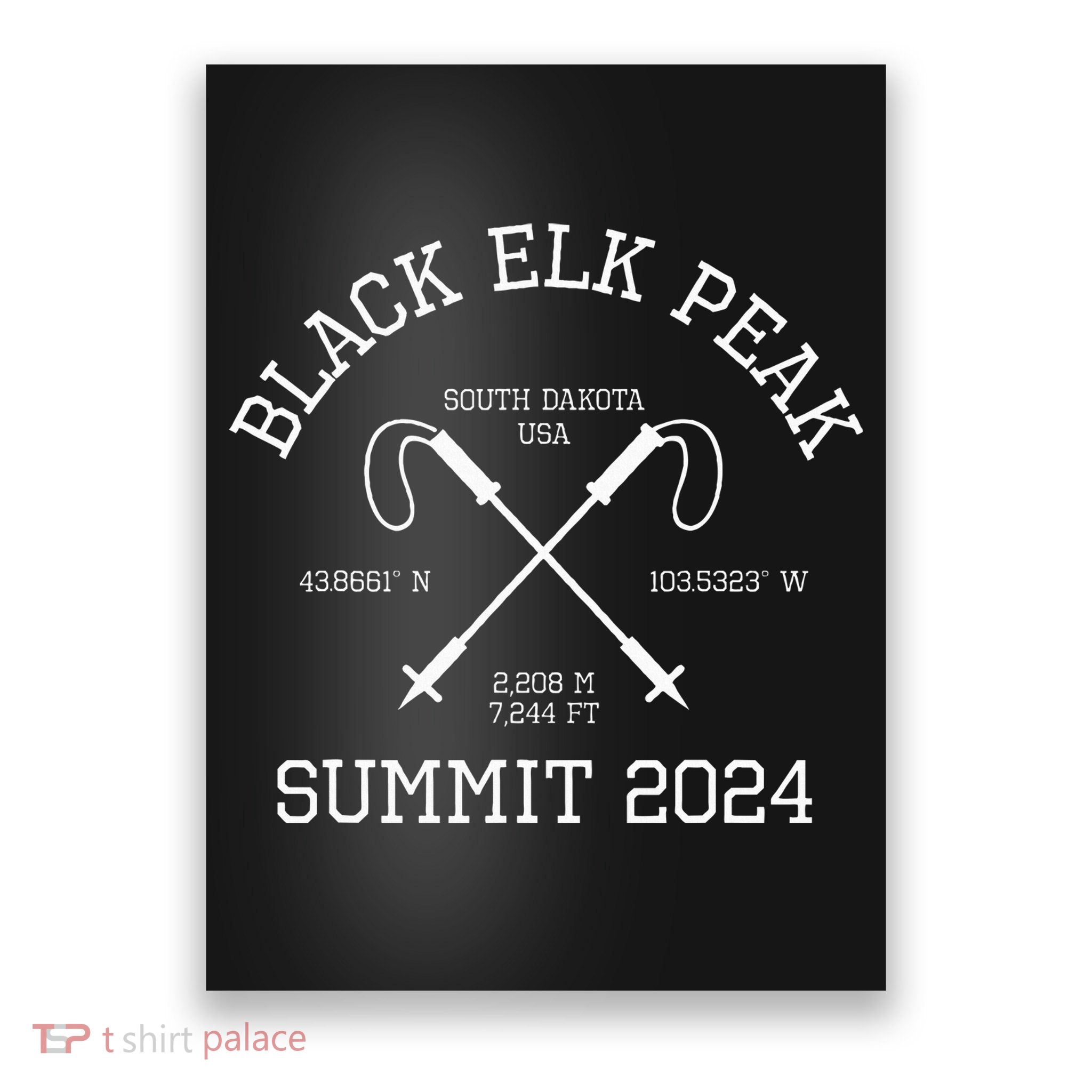 Climbed Black Elk Peak Summit 2024 Hike South Dakota Usa Poster