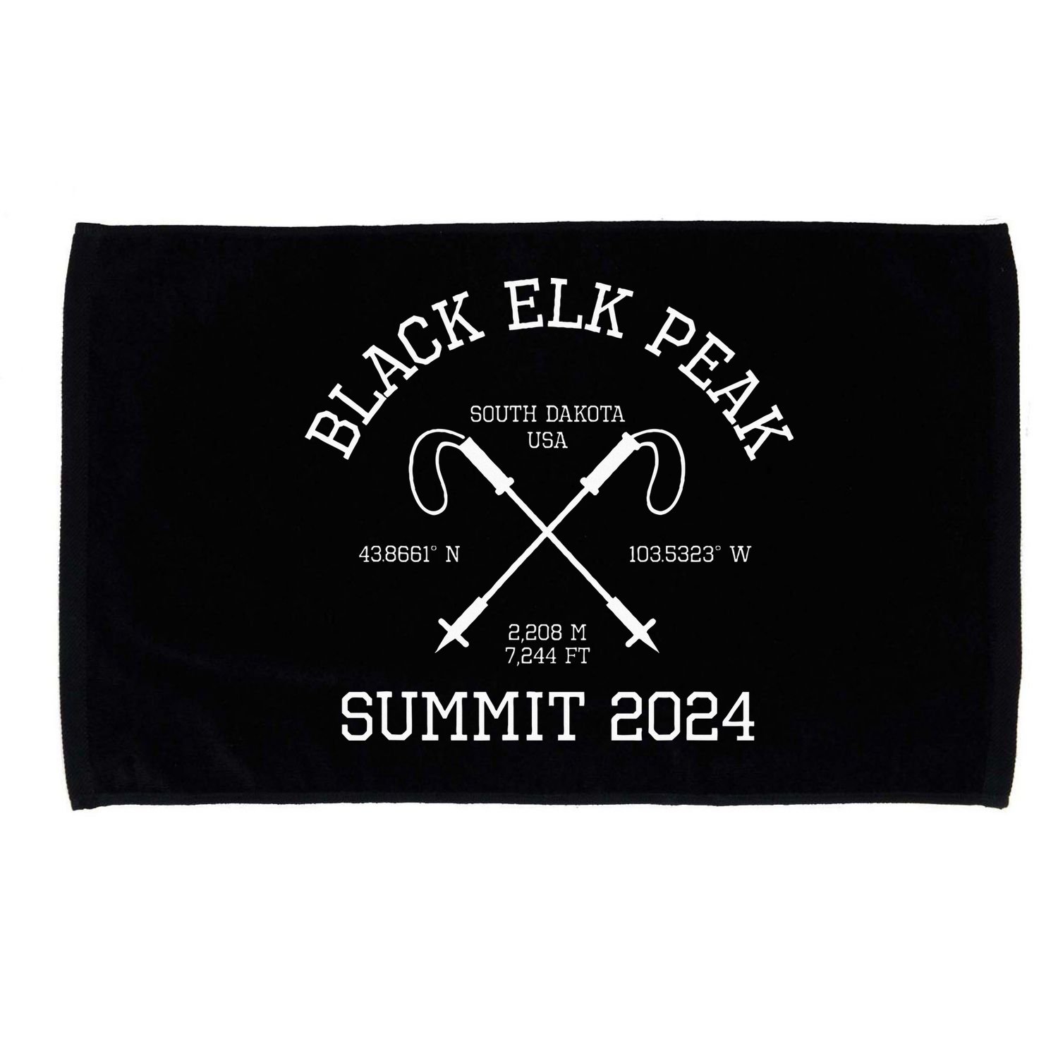 Climbed Black Elk Peak Summit 2024 Hike South Dakota Usa Microfiber Hand Towel