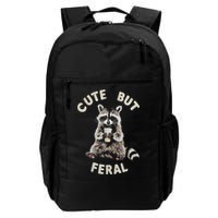 Cute But Feral Funny Sarcastic Raccoon Backpack