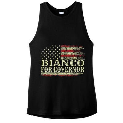 Chad Bianco For Governor Bianco For California Governor Ladies PosiCharge Tri-Blend Wicking Tank