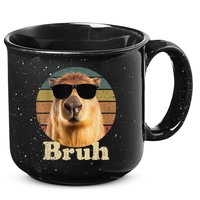Capybara Bruh Funny Capybara Love 15oz Campfire Ceramic Mug