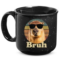 Capybara Bruh Funny Capybara Love 15oz Campfire Ceramic Mug