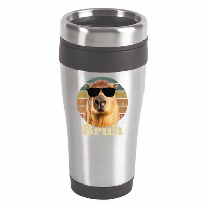 Capybara Bruh Funny Capybara Love 16oz Travel Tumbler
