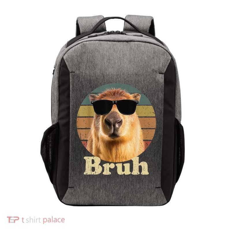 Capybara Bruh Funny Capybara Love Vector Backpack