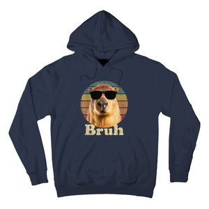 Capybara Bruh Funny Capybara Love Hoodie