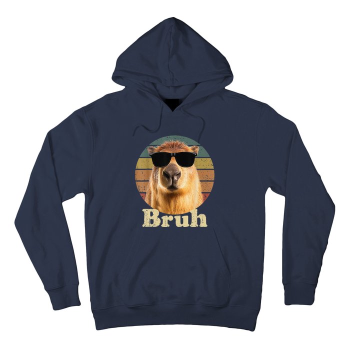 Capybara Bruh Funny Capybara Love Hoodie