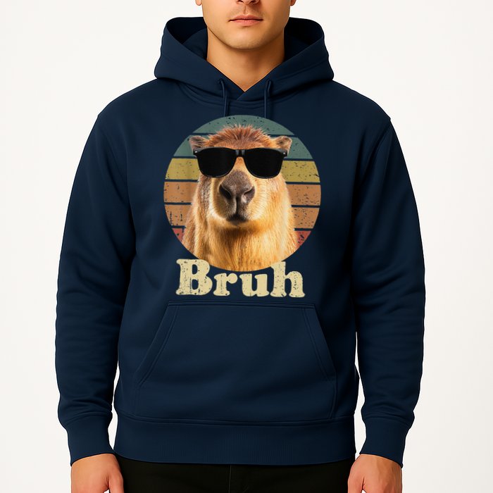 Capybara Bruh Funny Capybara Love Hoodie