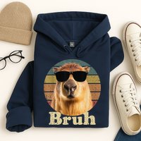 Capybara Bruh Funny Capybara Love Hoodie