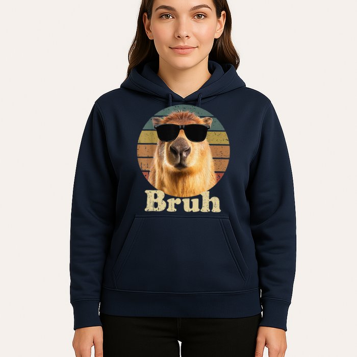 Capybara Bruh Funny Capybara Love Hoodie