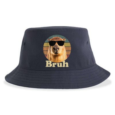 Capybara Bruh Funny Capybara Love Sustainable Bucket Hat