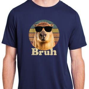 Capybara Bruh Funny Capybara Love Adult ChromaSoft Performance T-Shirt