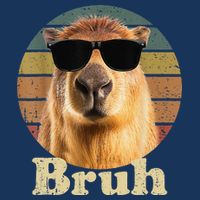Capybara Bruh Funny Capybara Love Bucket Hat