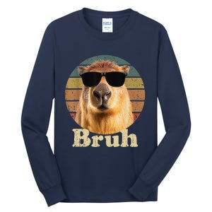 Capybara Bruh Funny Capybara Love Tall Long Sleeve T-Shirt