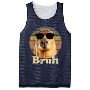 Capybara Bruh Funny Capybara Love Mesh Reversible Basketball Jersey Tank