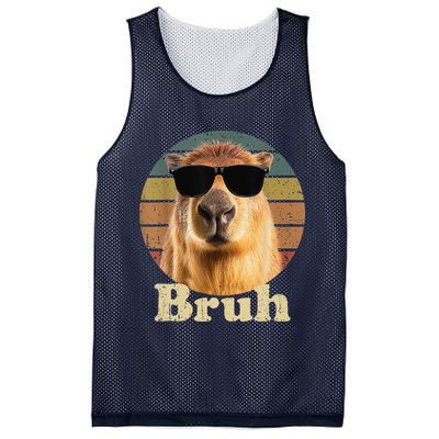Capybara Bruh Funny Capybara Love Mesh Reversible Basketball Jersey Tank