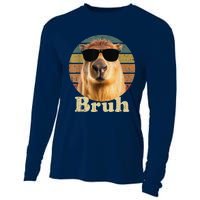 Capybara Bruh Funny Capybara Love Cooling Performance Long Sleeve Crew