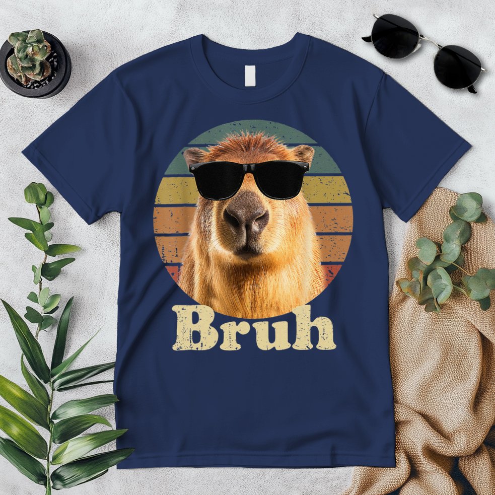 Capybara Bruh Funny Capybara Love Premium T-Shirt