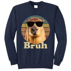 Capybara Bruh Funny Capybara Love Tall Sweatshirt