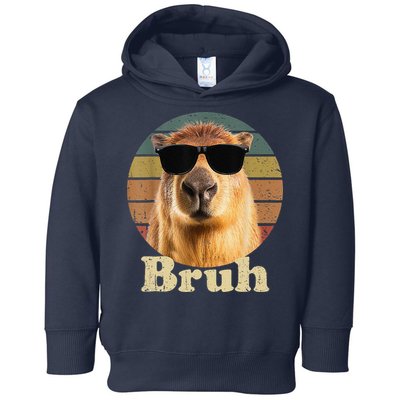 Capybara Bruh Funny Capybara Love Toddler Hoodie