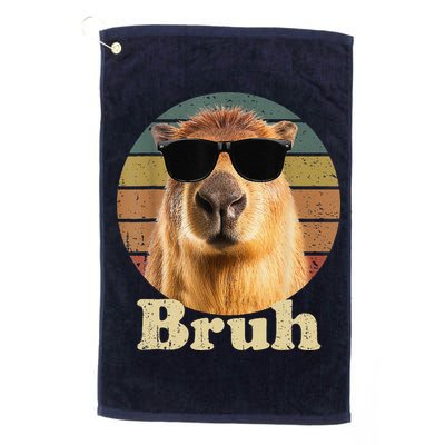Capybara Bruh Funny Capybara Love Golf Towel