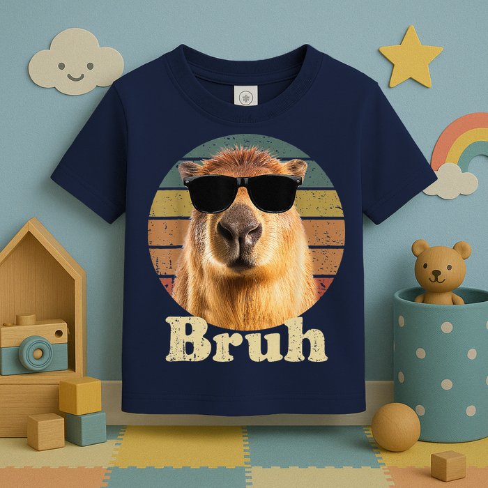 Capybara Bruh Funny Capybara Love Toddler T-Shirt