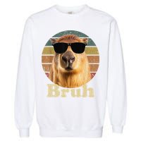 Capybara Bruh Funny Capybara Love Garment-Dyed Sweatshirt
