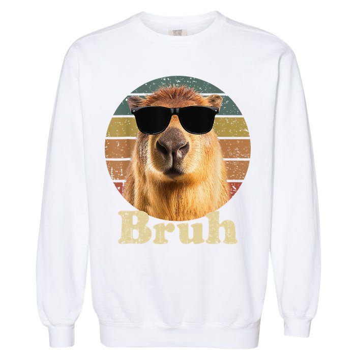 Capybara Bruh Funny Capybara Love Garment-Dyed Sweatshirt