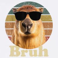 Capybara Bruh Funny Capybara Love Garment-Dyed Sweatshirt