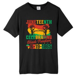 Celebrating Black Freedom 1865 Juneteenth African American Gift Tall Fusion ChromaSoft Performance T-Shirt