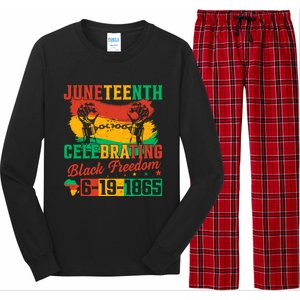 Celebrating Black Freedom 1865 Juneteenth African American Gift Long Sleeve Pajama Set