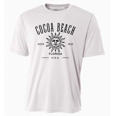 Cocoa Beach Florida Retro Souvenir Cooling Performance Crew T-Shirt