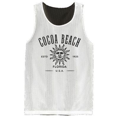 Cocoa Beach Florida Retro Souvenir Mesh Reversible Basketball Jersey Tank