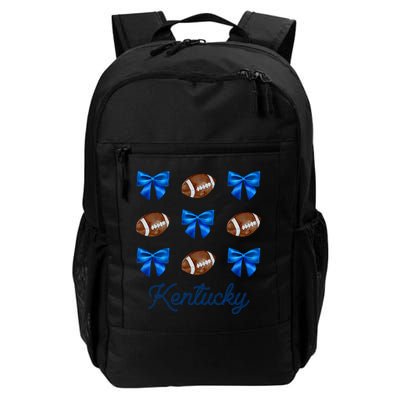 Coquette Bow Football Kentucky Lover Daily Commute Backpack