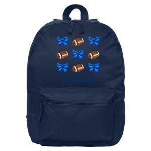 Coquette Bow Football Kentucky Lover 16 in Basic Backpack