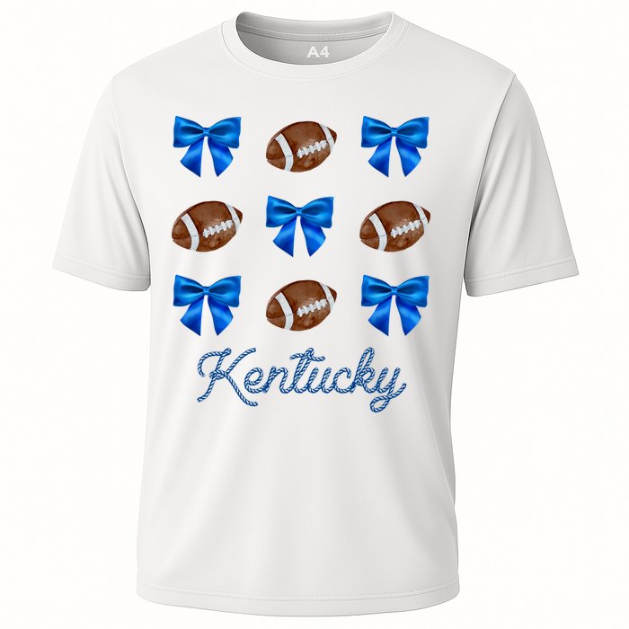 Coquette Bow Football Kentucky Lover Performance Shirt