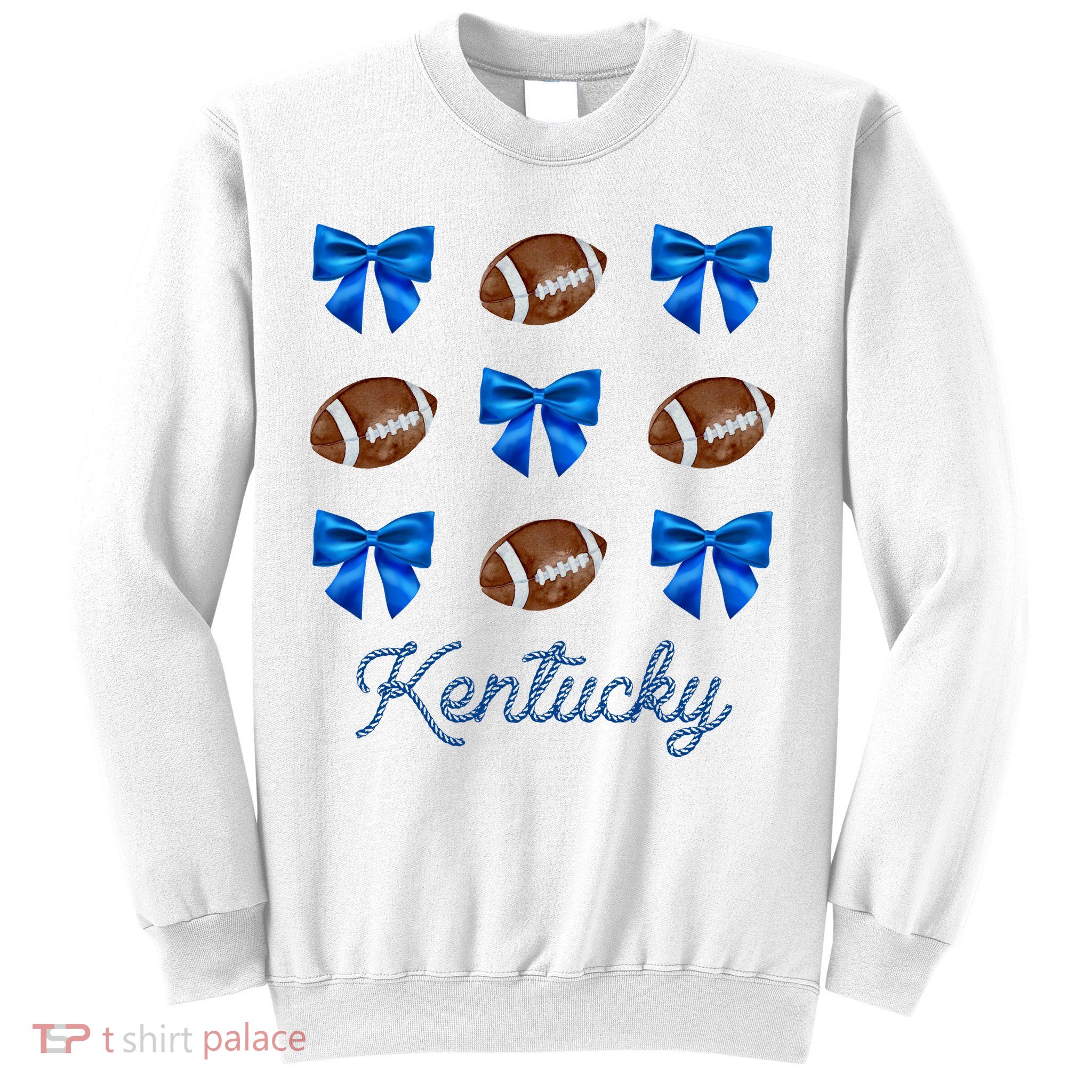 Coquette Bow Football Kentucky Lover Sweatshirt