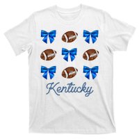 Coquette Bow Football Kentucky Lover T-Shirt